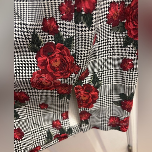 Torrid Floral Houndstooth Dress with Coordinating Duster Sweater - Picture 6 of 12